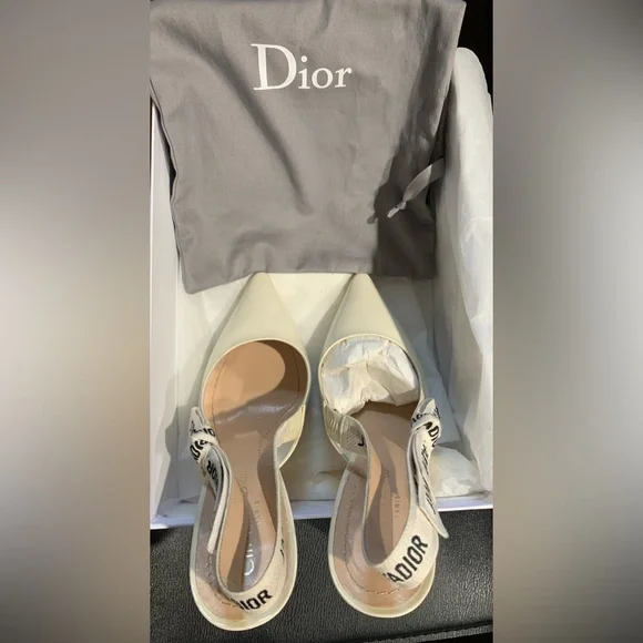 Dior Cream and Tan Heels - Picture 7 of 12
